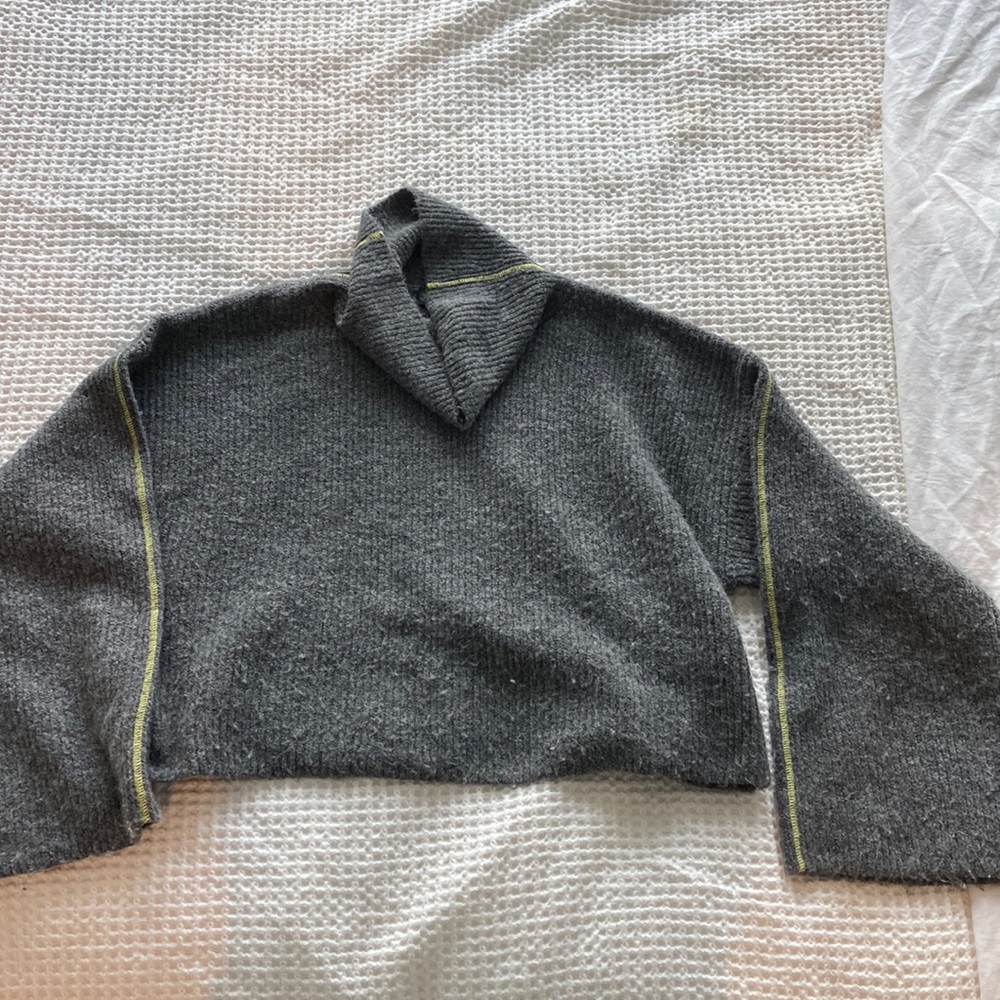 Cropped turtleneck
